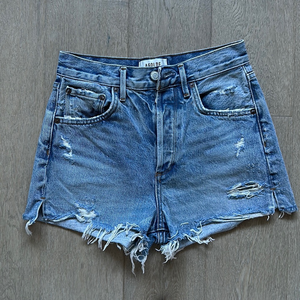 EUC Agolde Jaden shorts in surreal size 24 - Picture 2 of 13